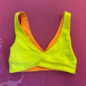 P'tula Neon Yellow and Orange Bra